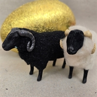 helt-sort-faar-sort-hoved-hvid-krop-uldagtige-nyere-paaskepynt